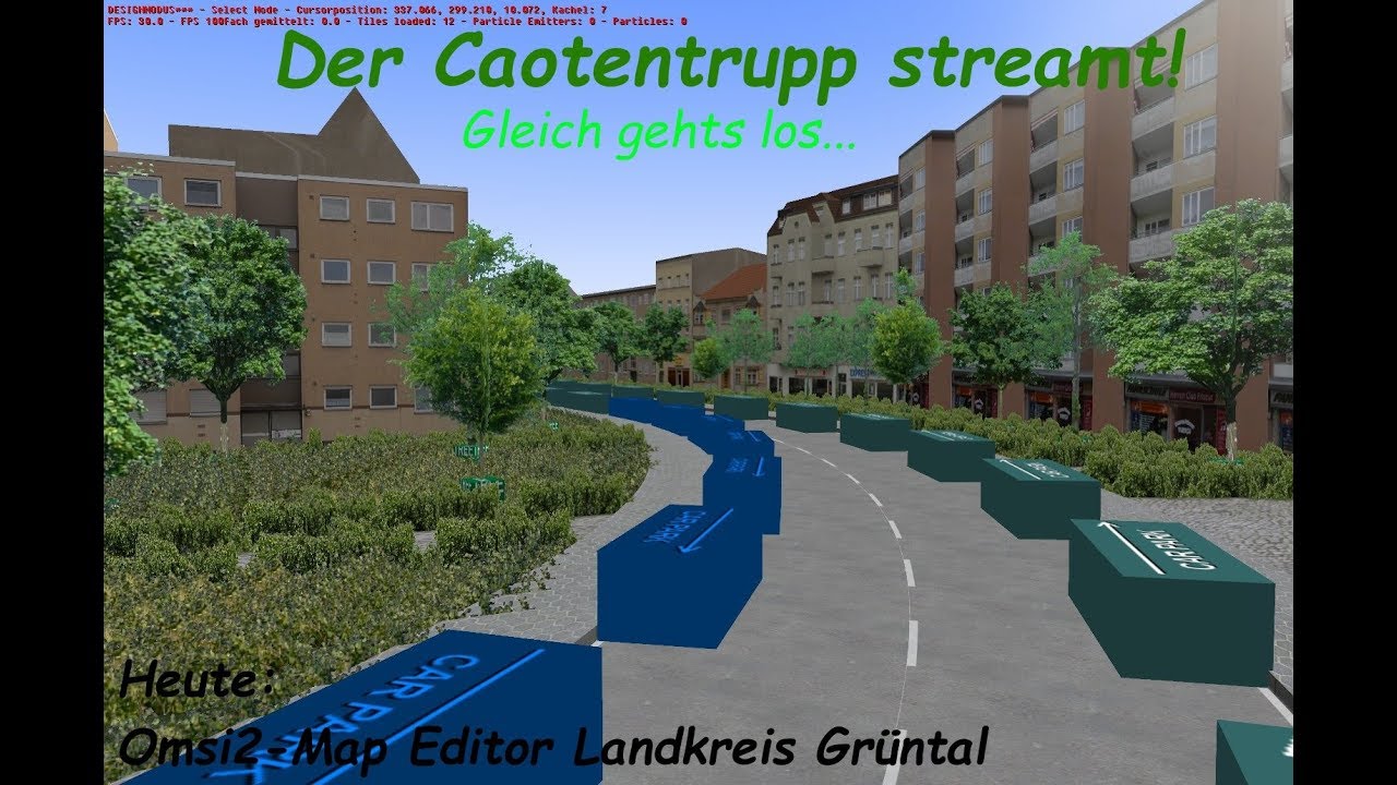 Omsi2 Map Editor Landkreis Grüntal |Testfahrt+Bau