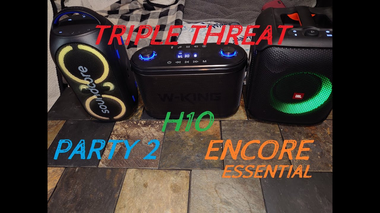 Тройная угроза 💸 Челлендж на 200 долларов 🔋 Soundcore Rave Party 2, W-King H10, JBL Partybox Enco...