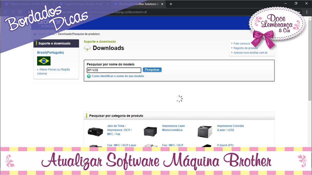 Como Atualizar o Software de Máquinas Brother