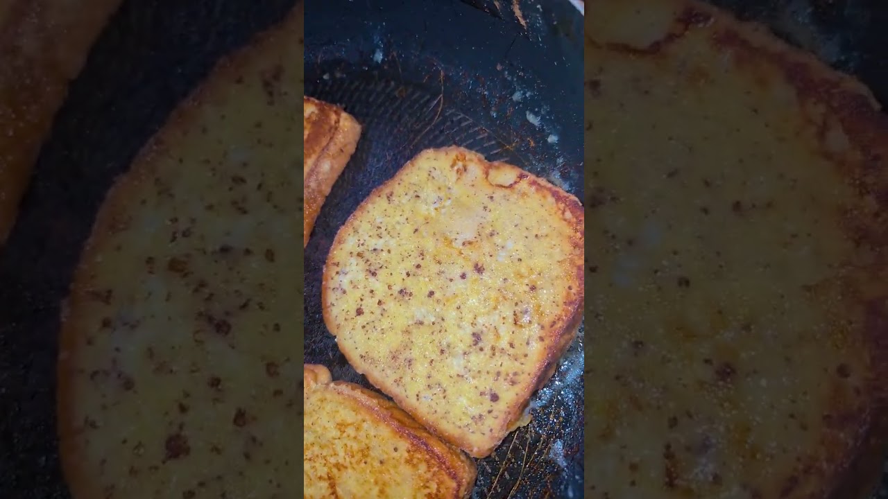 2 in one quick breakfast! #momchef #frenchtoast #pancakes #smallcontentcreator ##likeandsubscribe 