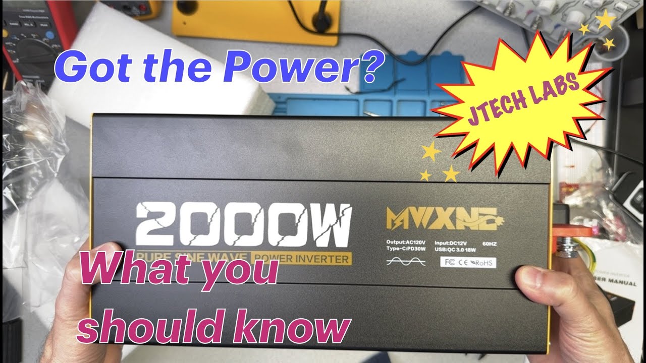 Unbox and review of MWXNE 2000 Watt Pure Sine Wave Inverter.