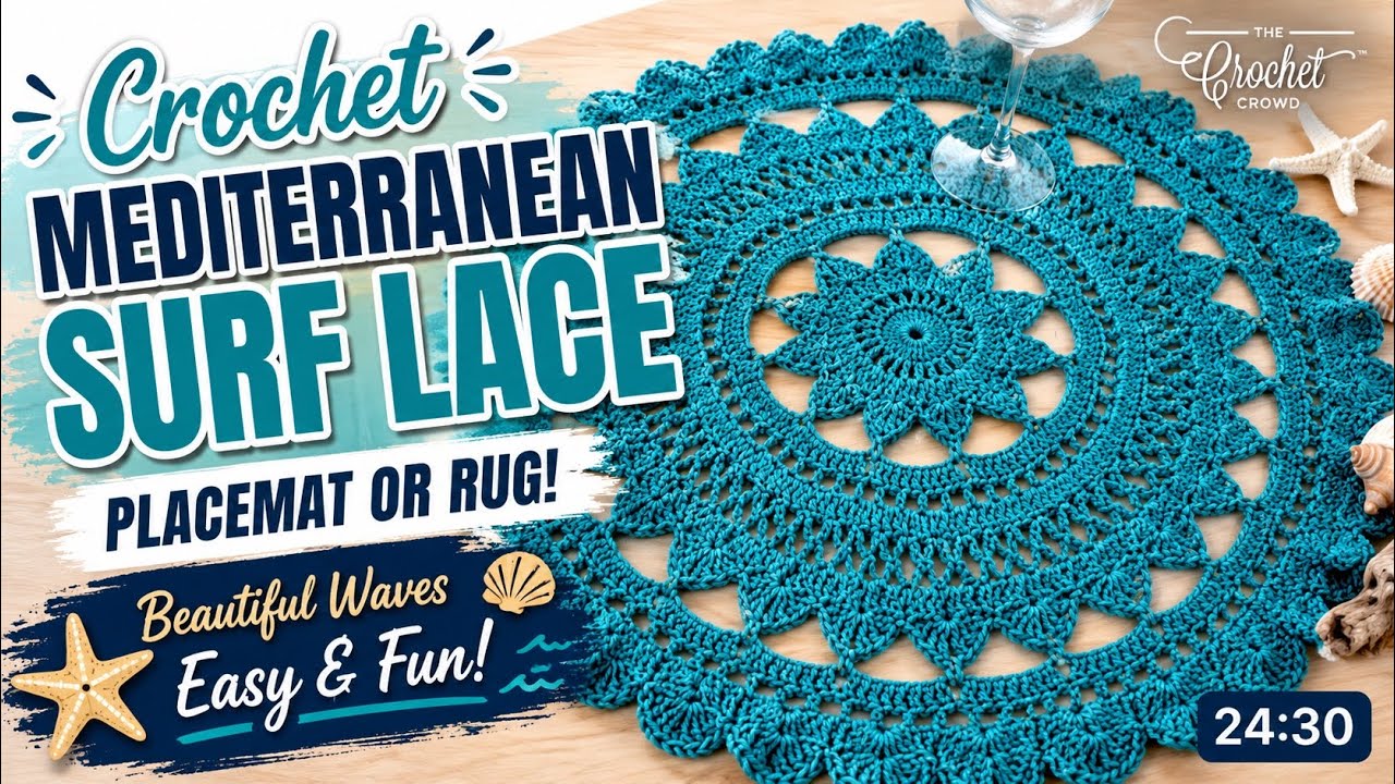 Crochet Mediterranean Surf Doily