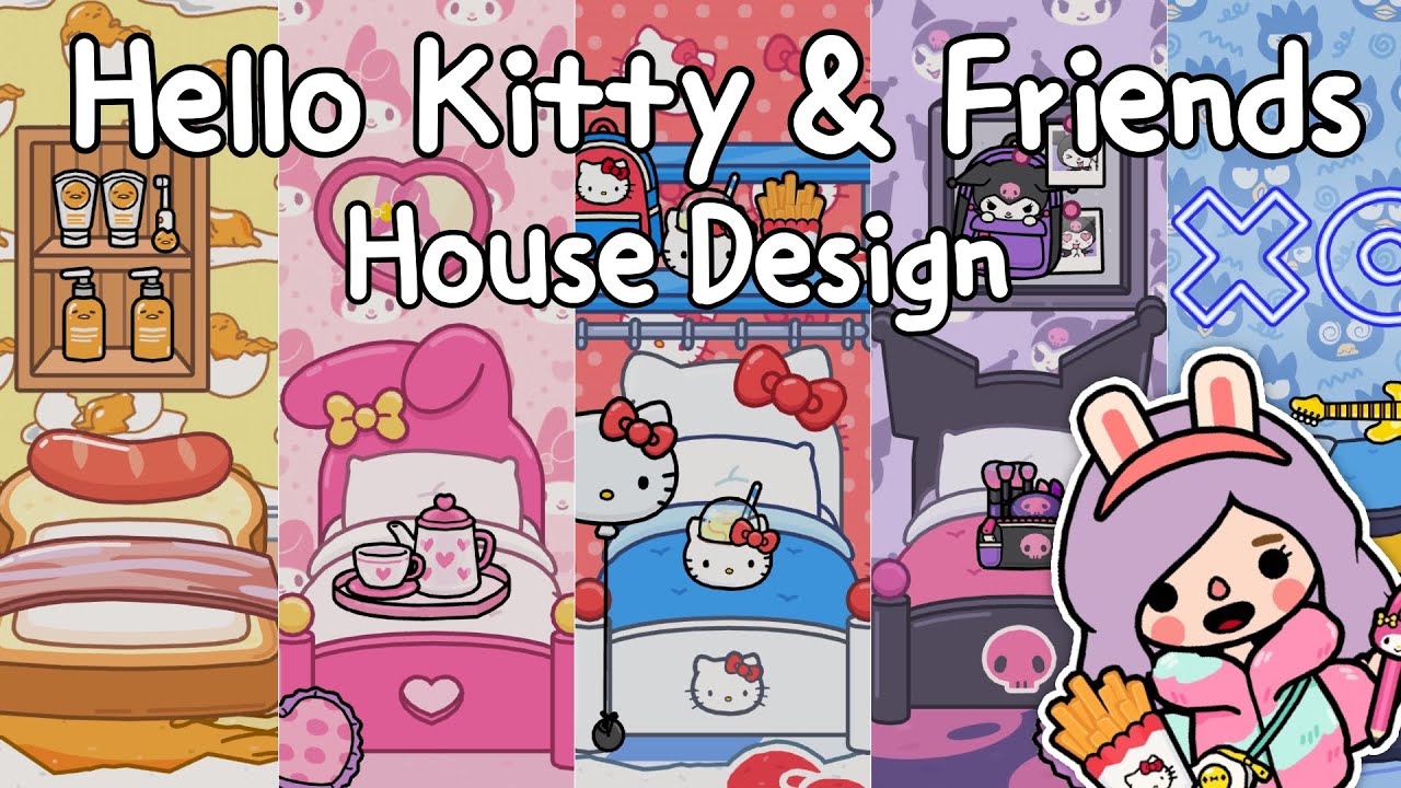 Hello Kitty & Friends 🎀🍭💕😱House Design | Toca Life World 🌎 แต่งบ้านคิตตี้และเพื่อนๆ | Toca Boca