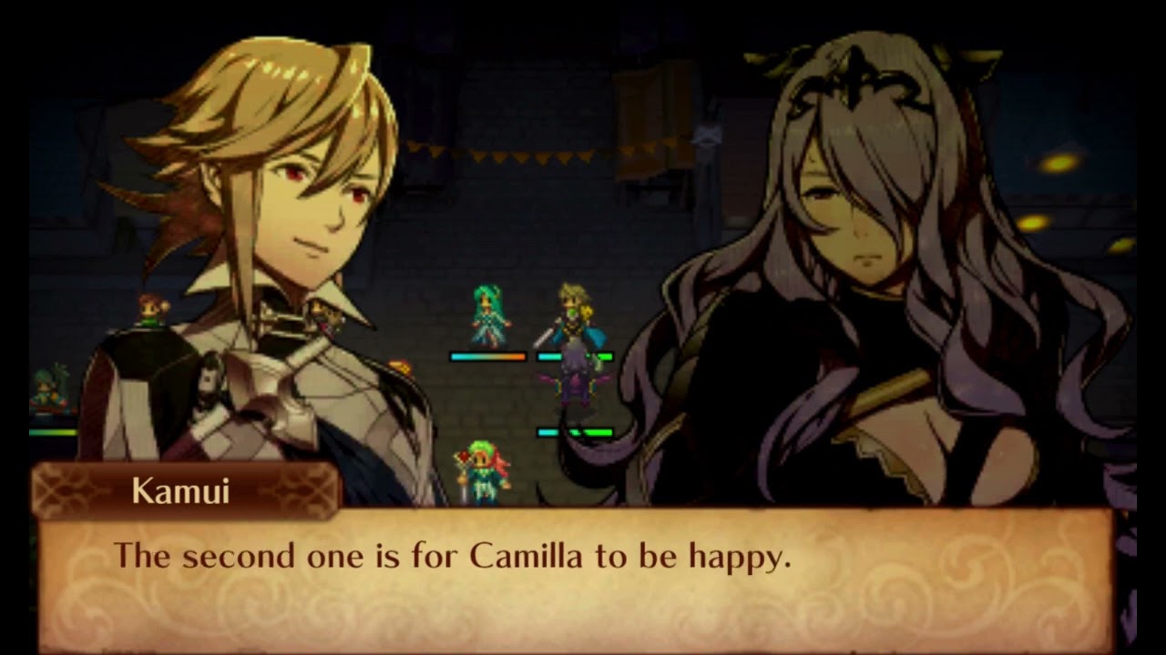 Fire Emblem Fates - Corrin & Camilla married conversation - Nohrian Festival of Bonds DLC