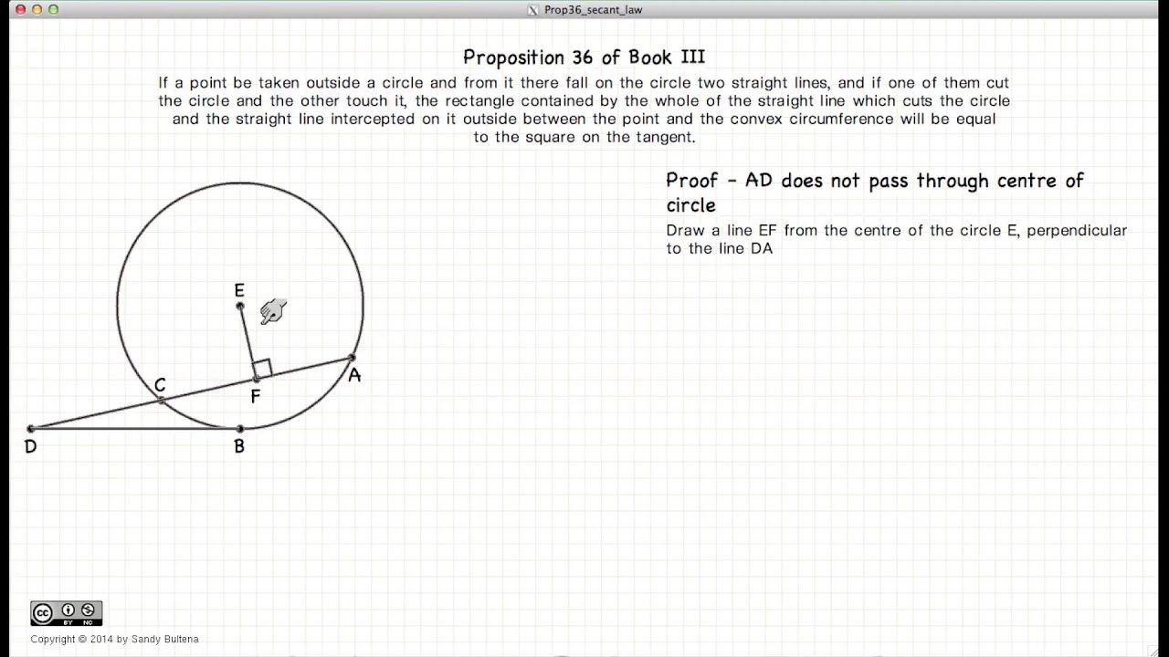 Euclid's Elements Book 3 - Proposition 36