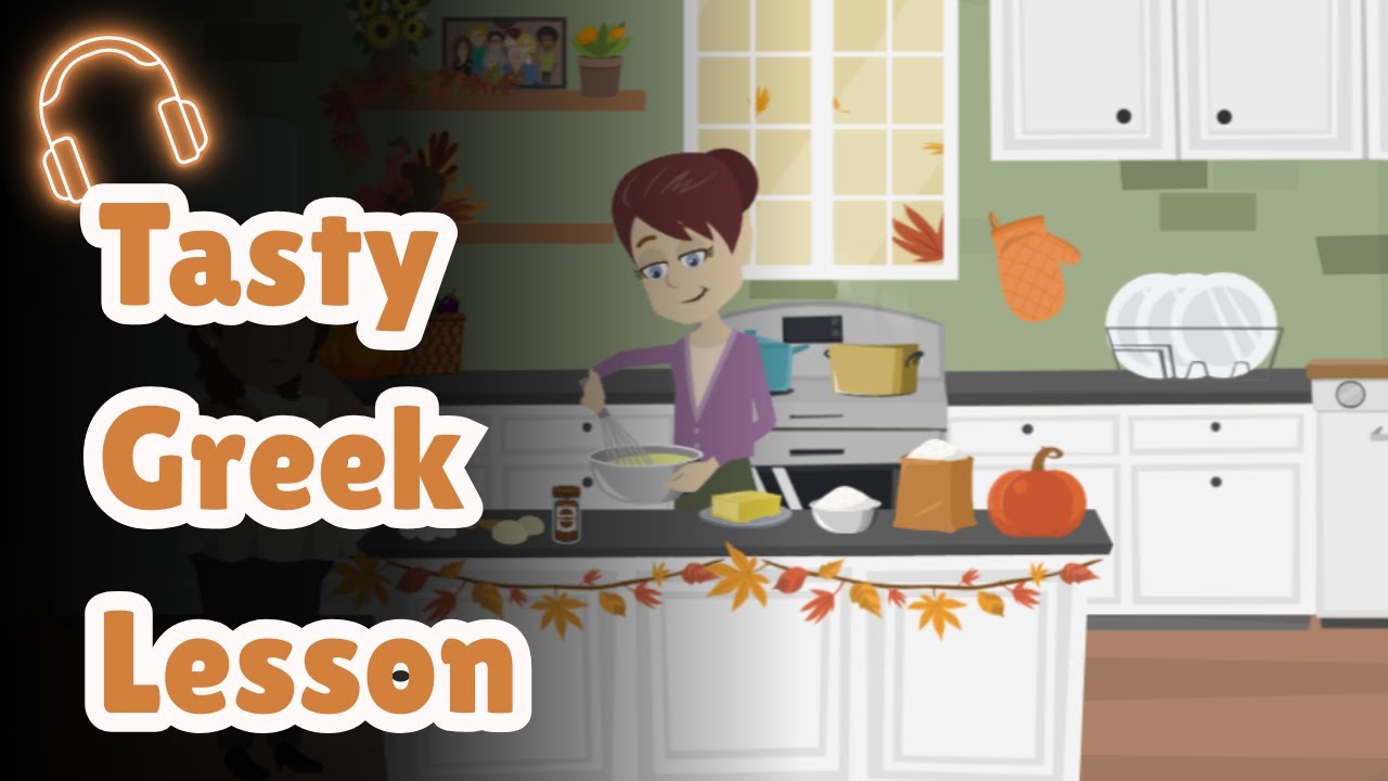 Basic Greek for Beginners | Practice Greek Conversation with Pumpkin Pie | Greek Listening Practice