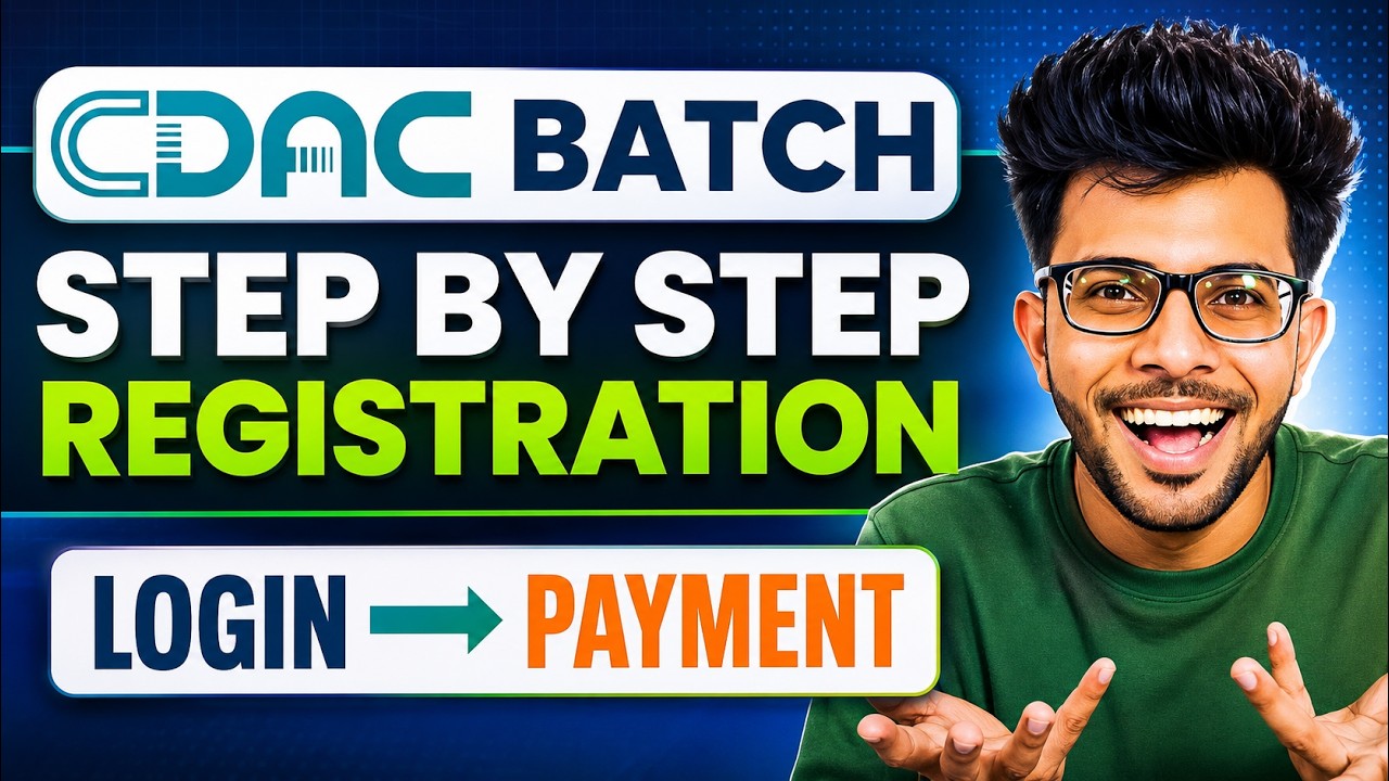 CDAC CCAT Registration Form Filling 2026 | CDAC CCAT Registration Process Explained in Hindi 📝  ✅