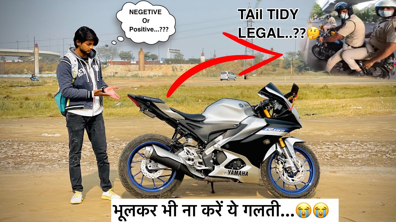 2021 YAMAHA R15M MODIFICATION 🔥TaIL TIDY पढ़ी महँगी😭😭