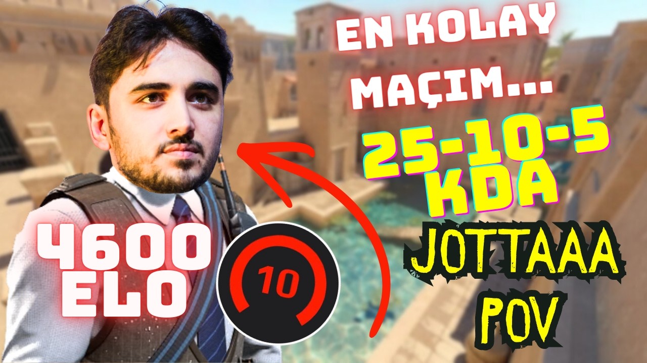 jottAAA CS2 POV - ANUBIS | 25-10-5 KDA | FACEIT 4500 ELO