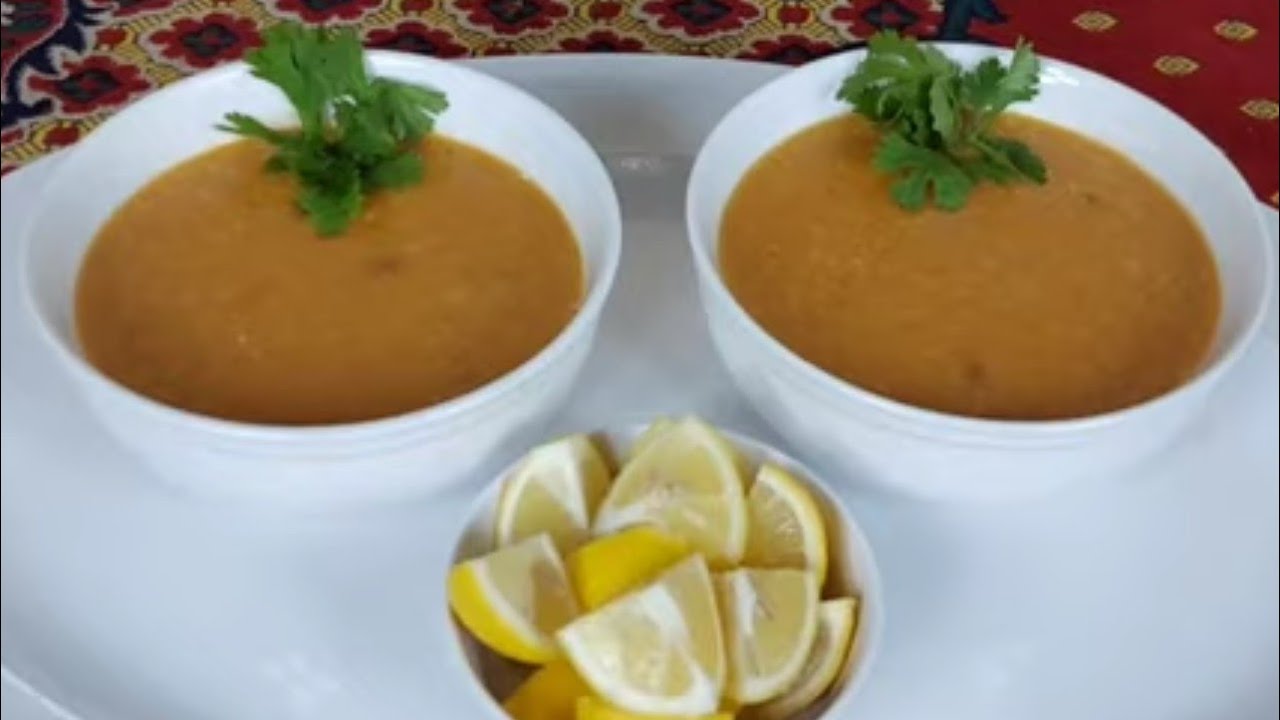 🥣 شوربة رمضان الشهيرة بألذ وأسرع طريقة 😋 👍