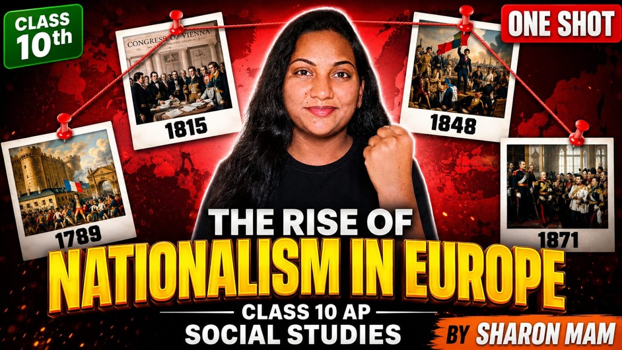 🔴Rise of Nationalism in Europe | One Shot Explanation | AP Class 10 Social Studies | By Sharon Ma'am