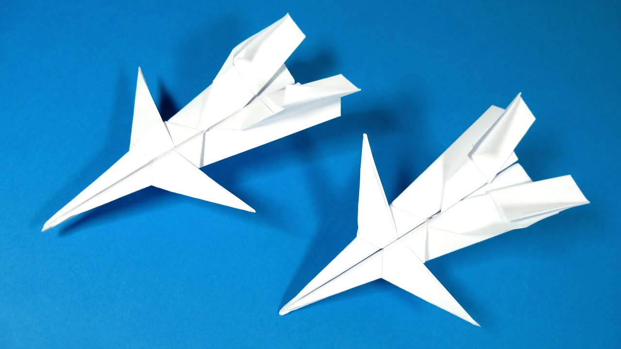 How to Make a Realistic Origami Jet Fighter – DIY Easy Paper Airplane