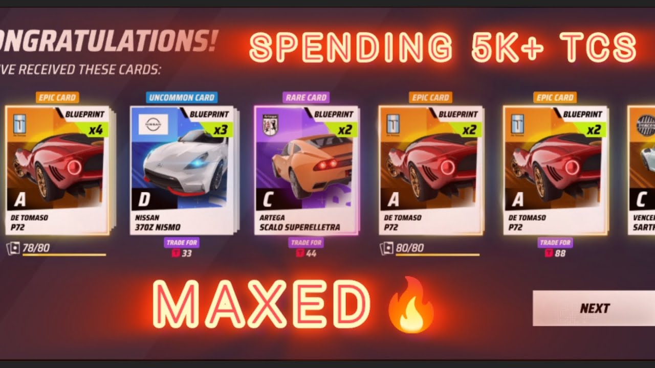 70 Pack Opening | 5K+ Tokens Spent | Maxed 6★ De Tomaso P72 | Asphalt Legends Unite