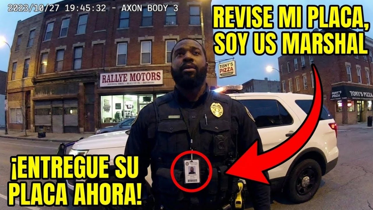 Policía intenta incautar auto de un US Marshal de alto rango y se arrepiente al instante.
