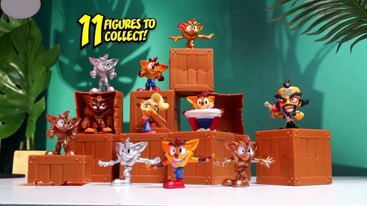 Crash Bandicoot Smash the Box Surprise figures from Imports Dragons
