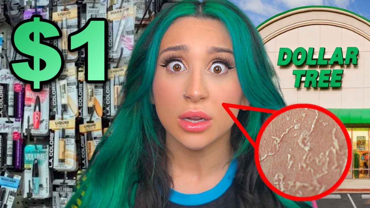 Testing the WORLD'S CHEAPEST MAKEUP... Dollar Store Makeup