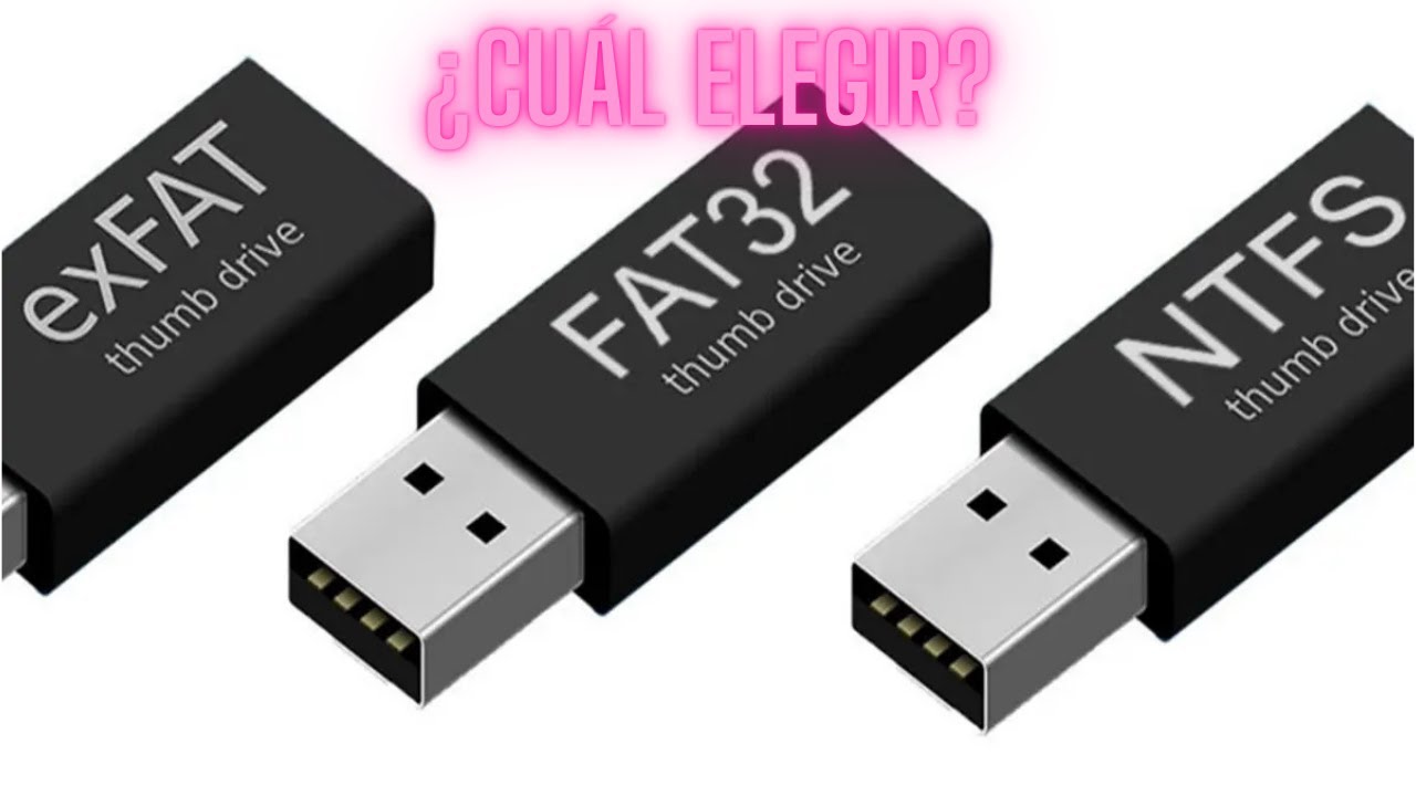 FAT32, NTFS, exFAT.  TE LO EXPLICO