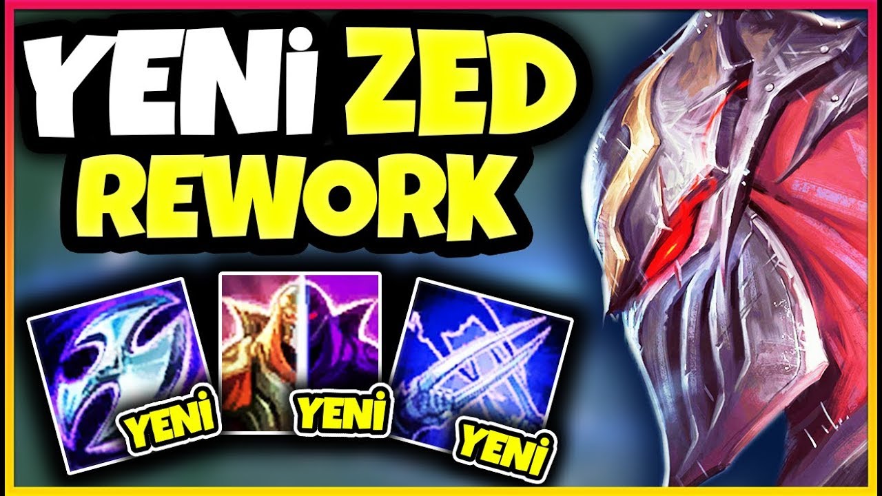 LOL YENİ ZED OYNANIŞ!! | REWORK | BAYA GÜÇLÜ OLMUŞ ZATEN ÇOK GÜÇLÜYDÜ DEĞİŞİKLİKLERE BAK!!