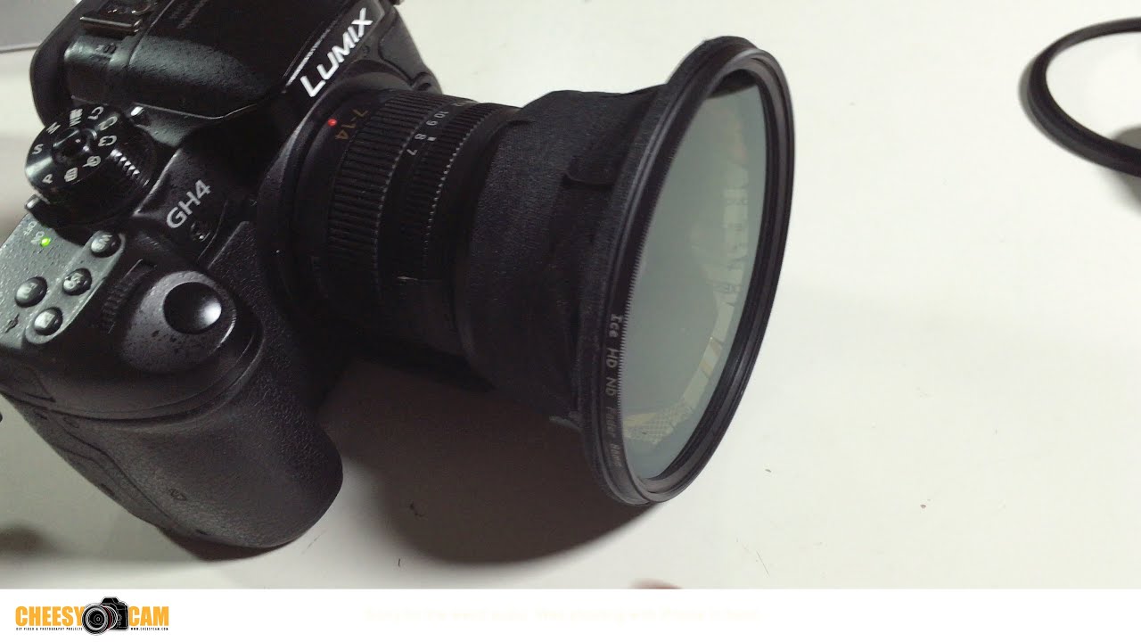 DIY ND Filter Holder for Wide Angle Lenses Demo with Panasonic 7-14mm