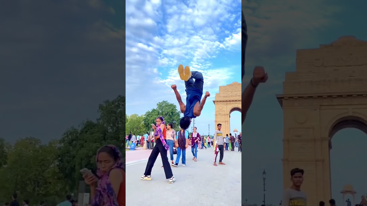 Delhi india gate// cute girl reaction 😍😍 //#youtube #shorts #viral #trending 🔥🔥#flip //#indiagate