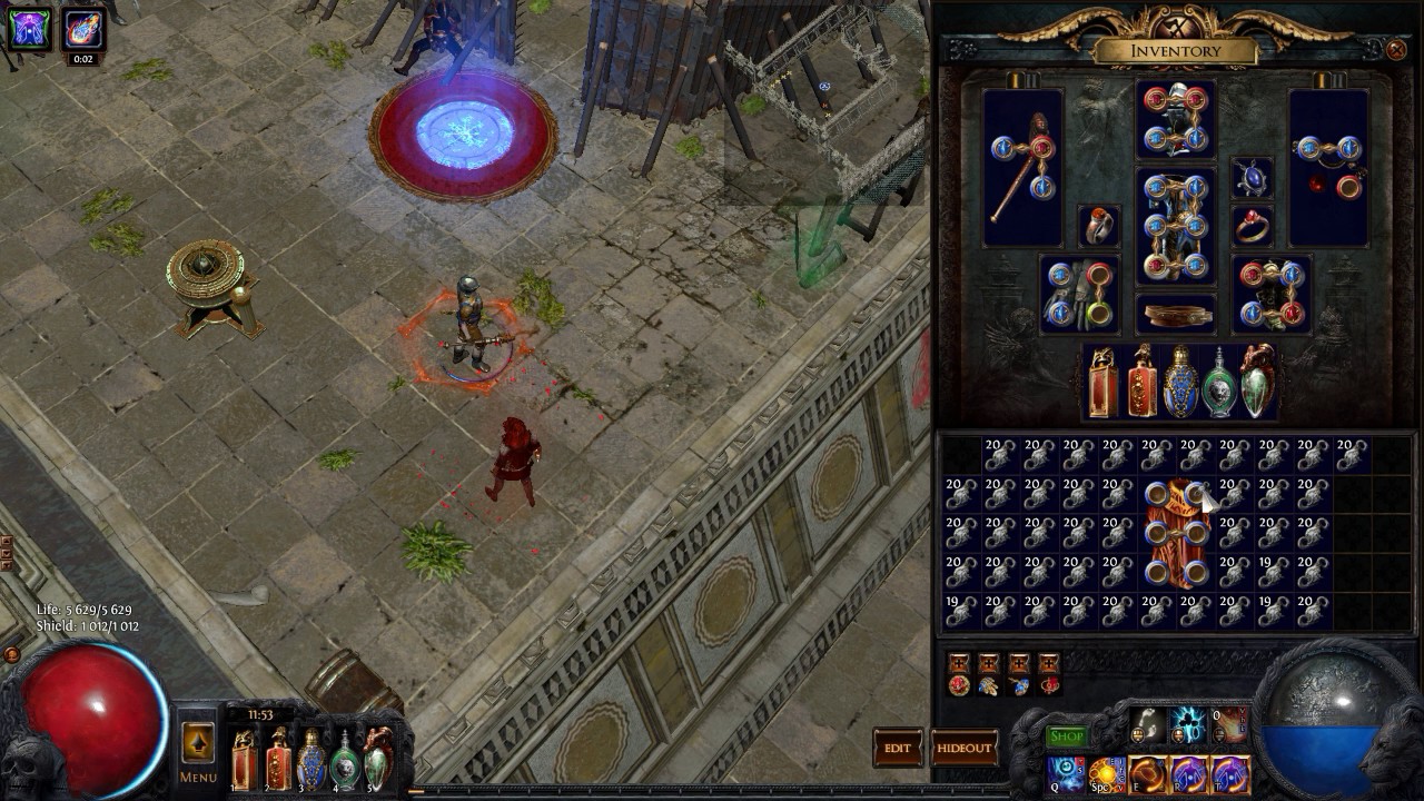 Path of Exile 1k Fusing vs Cloak of Flame