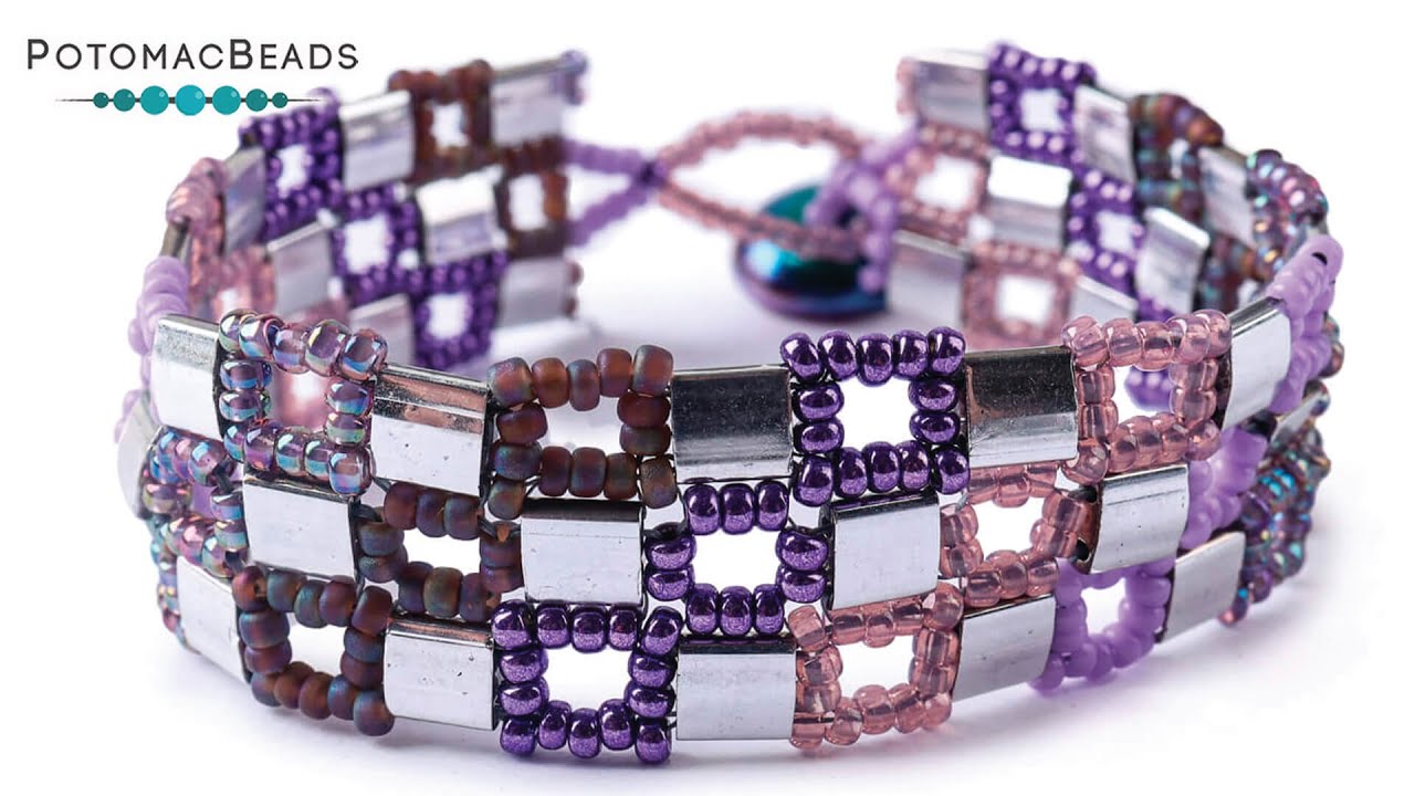 Grooviness Bracelet - DIY Jewelry Making Tutorial by PotomacBeads
