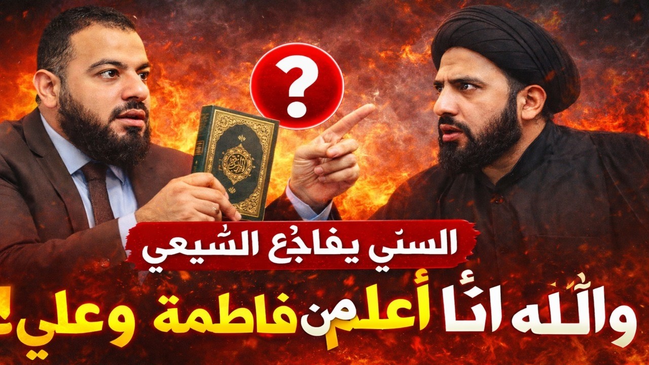 شيخ سني يقسم بالله انه اعلم من علي وفاطمة شاهد للنهاية