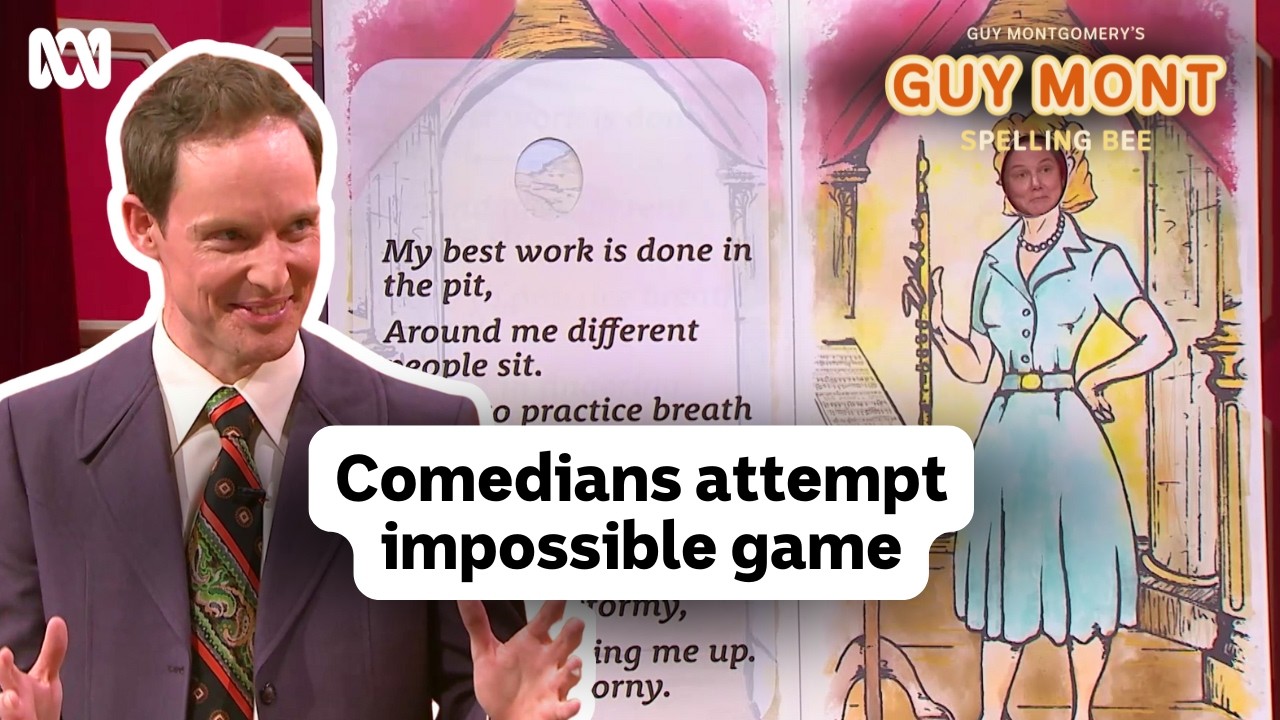 Comedians play ridiculous job guessing game | Guy Montgomery's Guy Mont Spelling Bee | ABC iview