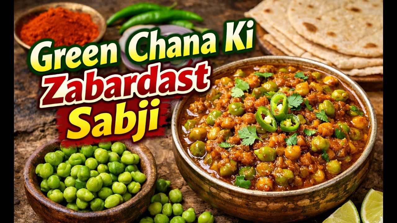 Green Chana Aise Banaya Ki Sab Ungli Chaatte Reh Gaye” 😋