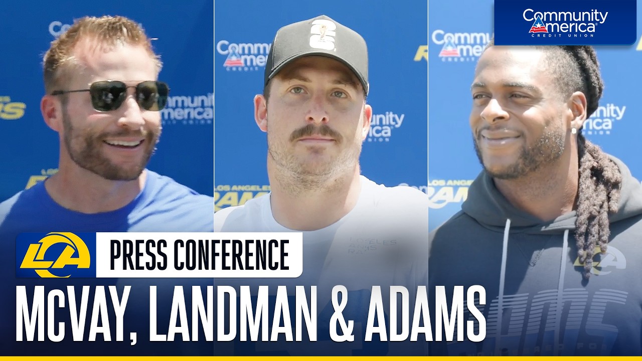 Sean McVay, Davante Adams & Nate Landman Speak To The Media After Training Camp Practice