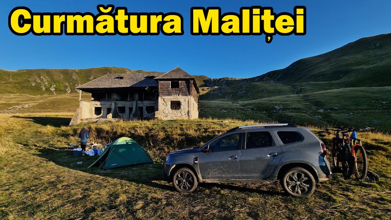 Campăm pe Curmătura Maliței, cu Dusterul pe Valea Cernatului (pregatiri pentru vf. Moldoveanu)