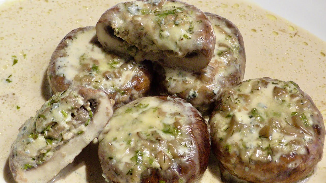 Ciuperci umplute preparate la tigaie | Cristine Cuisine