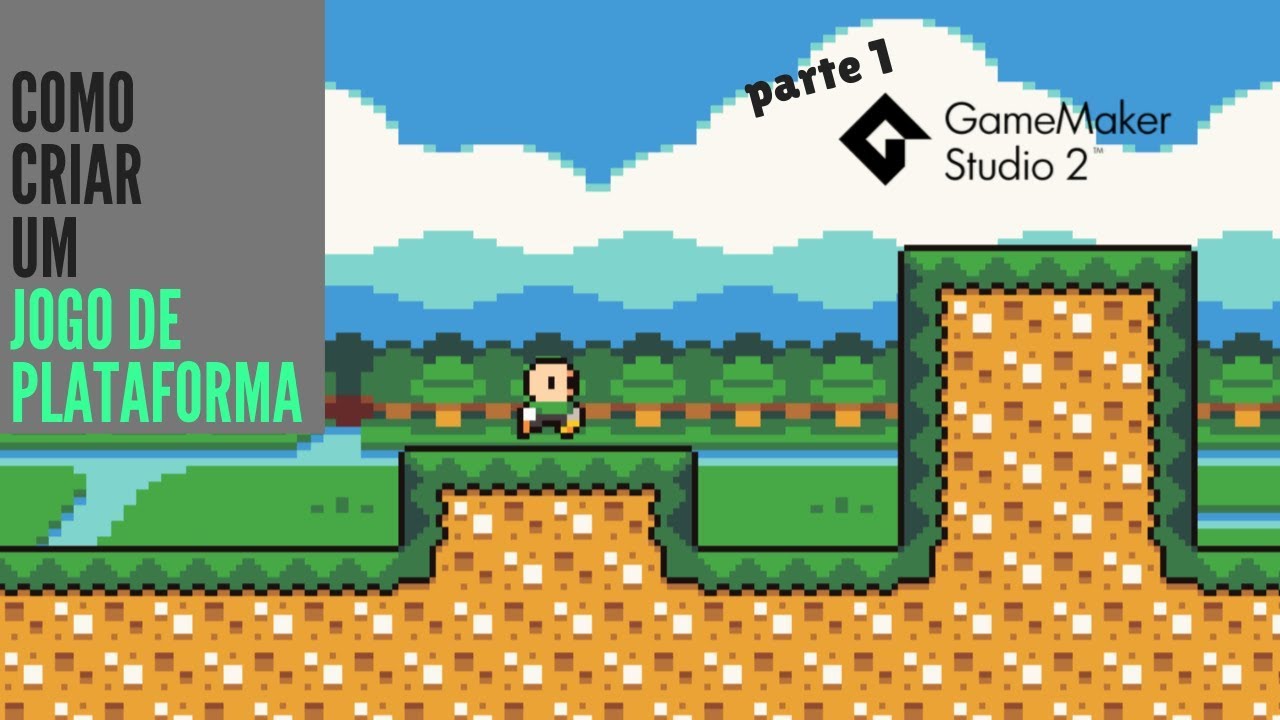 Como Criar um Jogo de Plataforma #1 (Movimentação e Colisão do Player) - GameMaker Studio 2 Tutorial