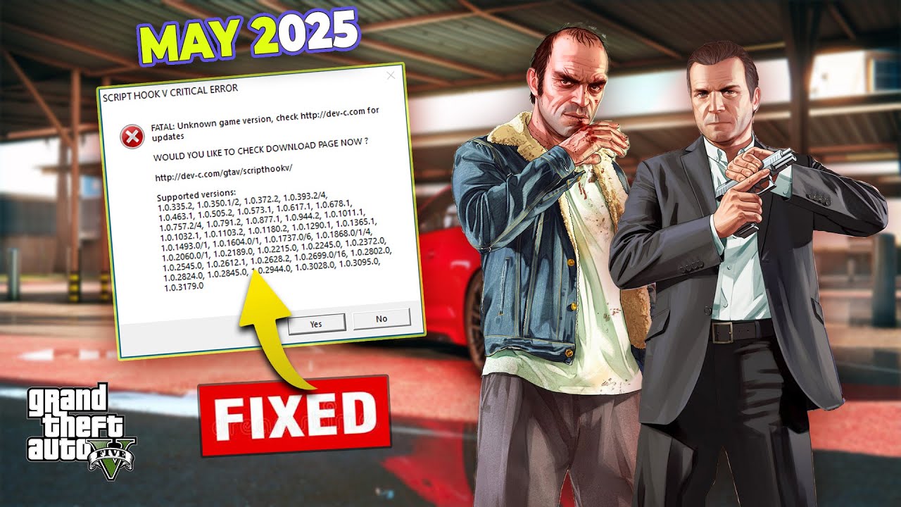 Как исправить критическую ошибку Scripthookv в GTA5 | Обновление от мая 2025 года