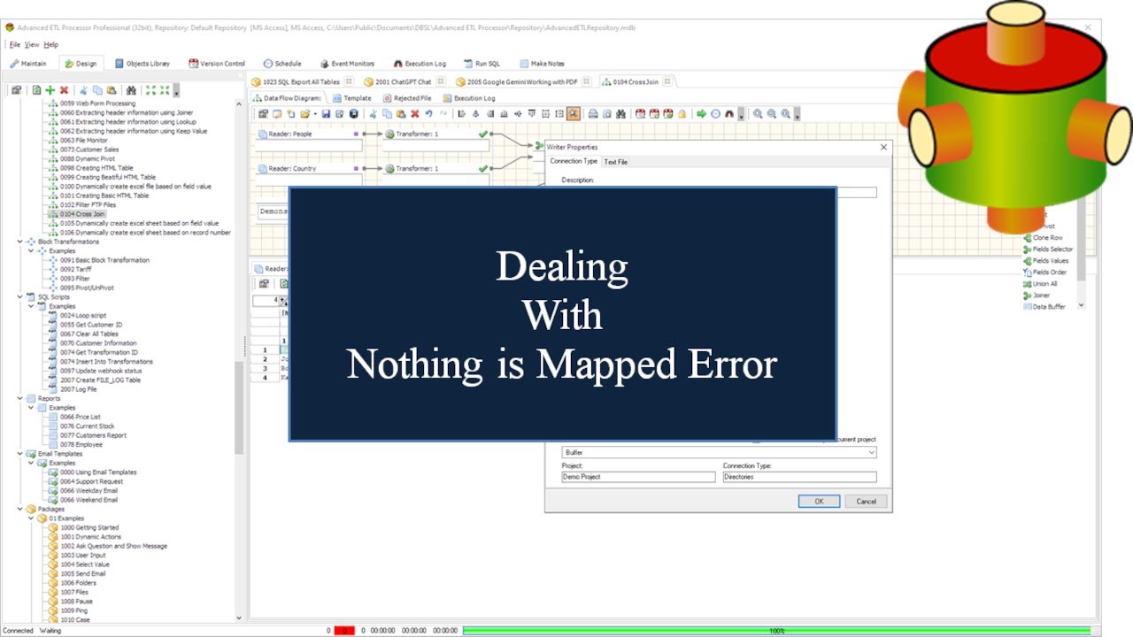 Dealing with nothing is mapped error | Advanced ETL Processor Tutorial 🎥