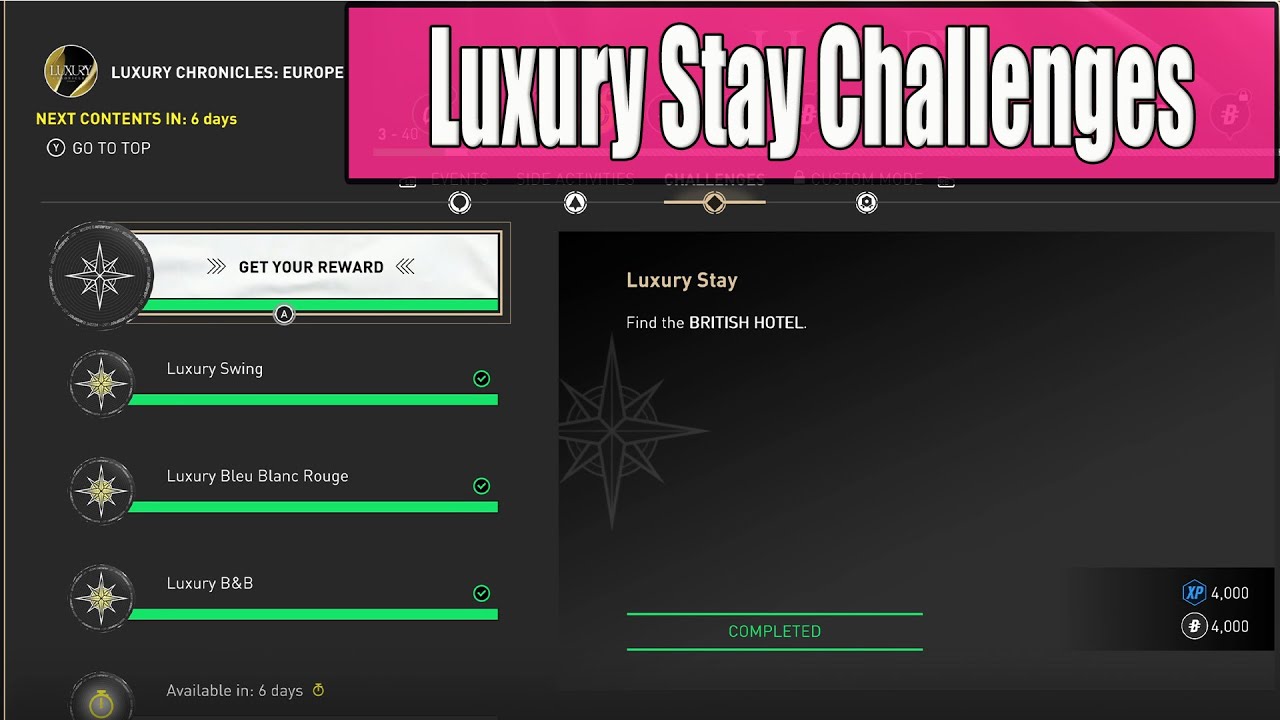 The Crew Motorfest Luxury Stay Challenges - British Hotel