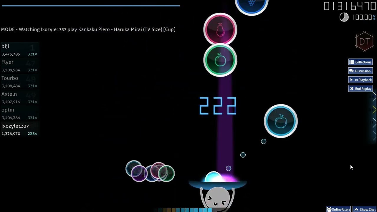 Kankaku Piero - Haruka Mirai (TV Size) [Cup] +DT | 100.00% SS