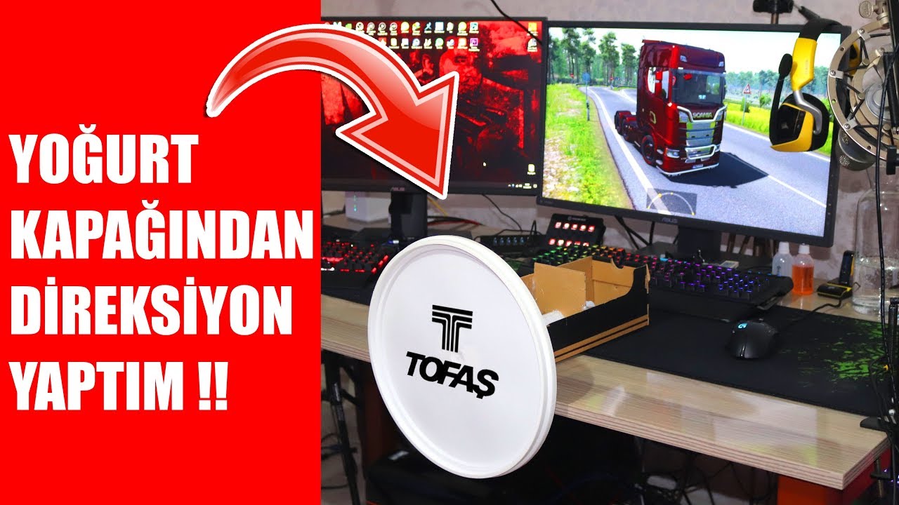 Yoğurt Kapağından Direksiyon Yaptım !! 😁