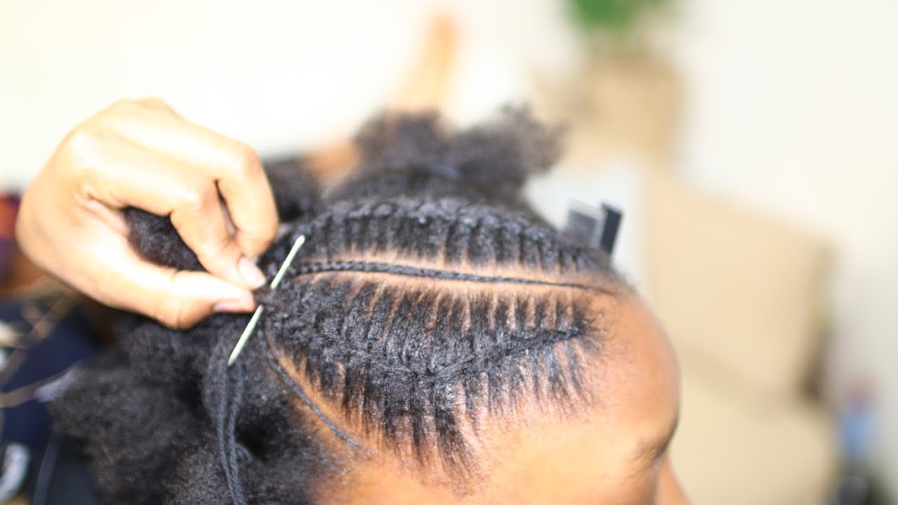 I TRIED EVE MAFUPA NEEDLE AND YARN CORNROWS 😢😢