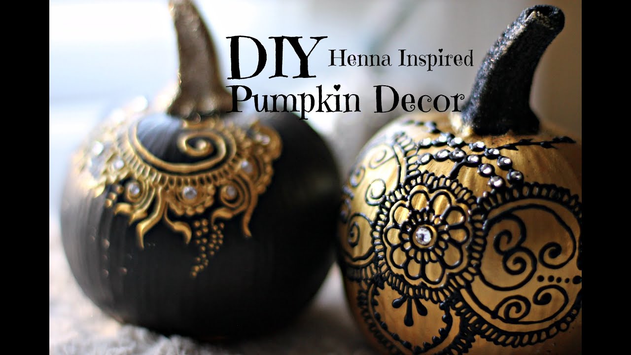 DIY Henna Inspired Pumpkin Decor | Hennafly