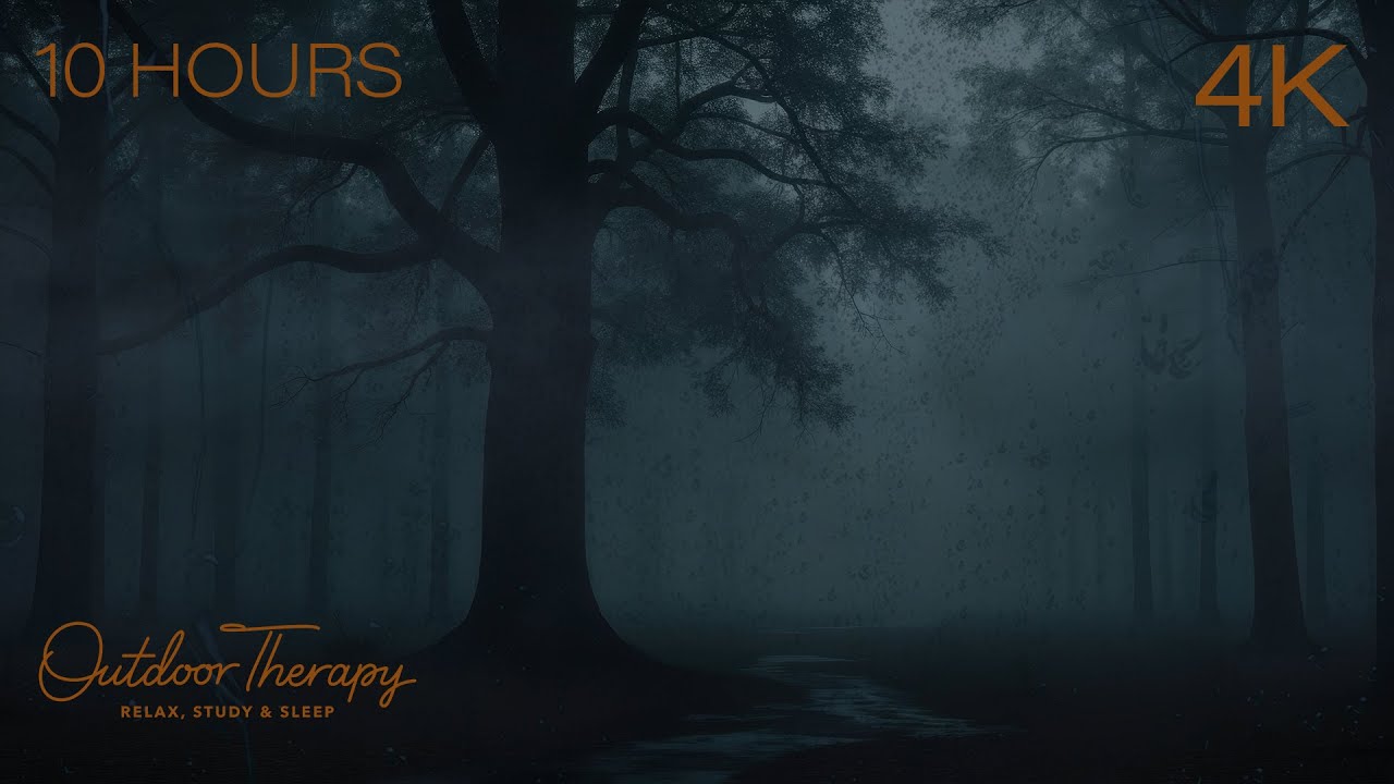 Wet Forest Thunder | Rain Sounds to Calm Your Noisy Mind [4K] 10 Hours