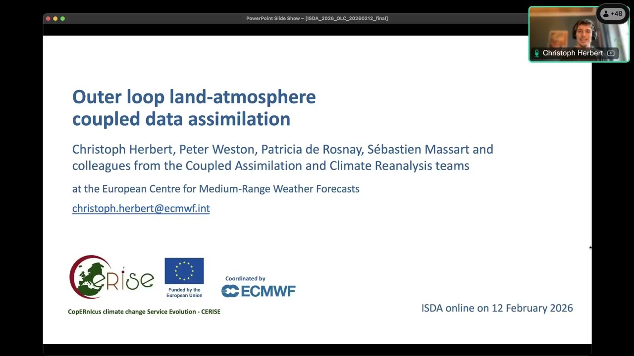 ISDA Online February 2026 Earth system applications Christoph Herbert