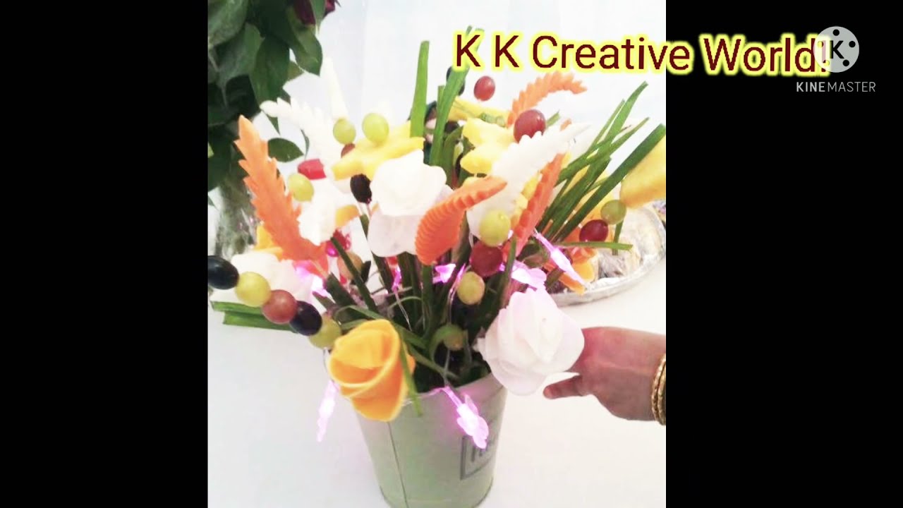 Fruit bouquet 💐# short #short by K K Creative World!
