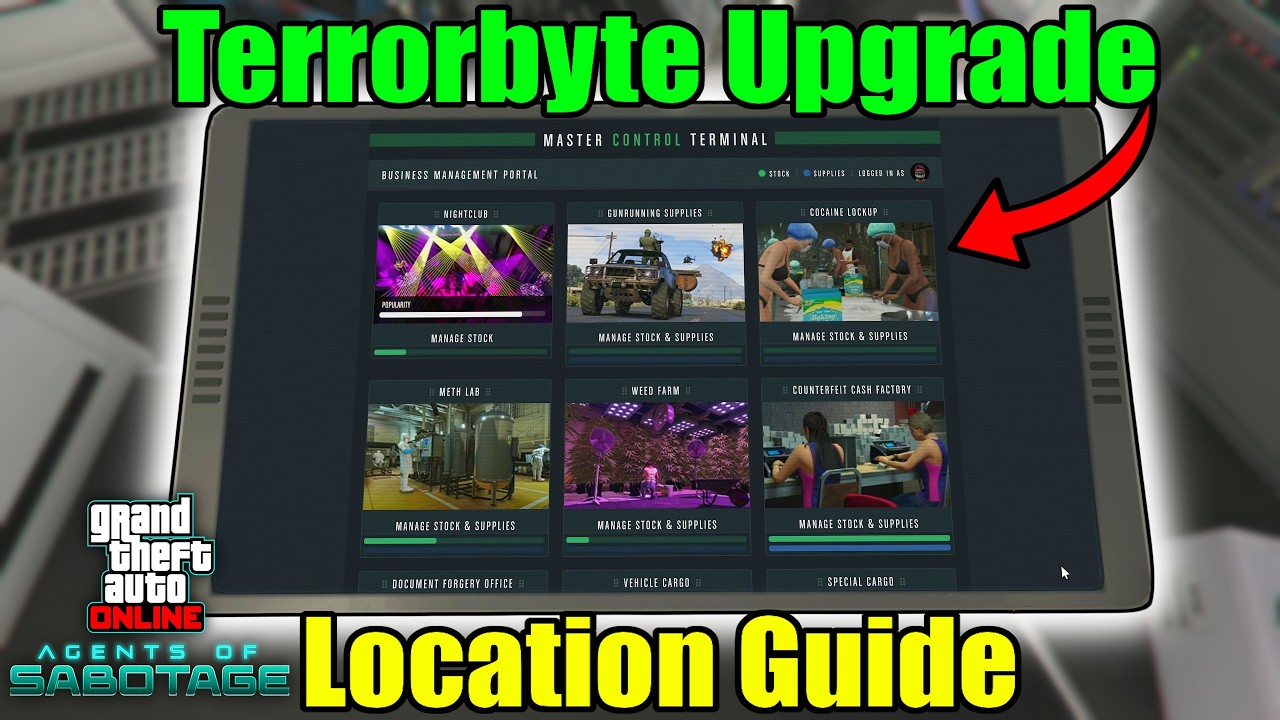 Как получить улучшение &laquo;Мастер-контрольный терминал&raquo; для Terrorbyte &mdash; GTA 5 Online
