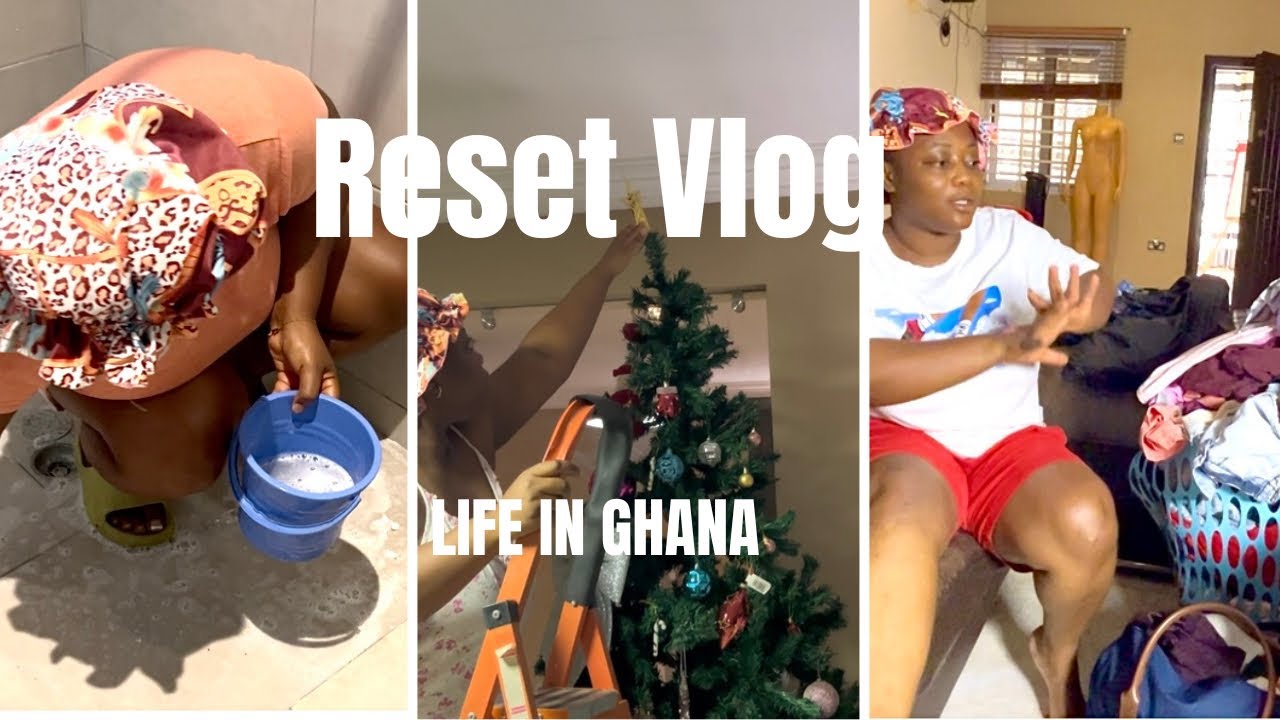 New year Reset vlog/ declutter, cleaning ,life of an Ambivert  #livinginghana #resetvlog 
