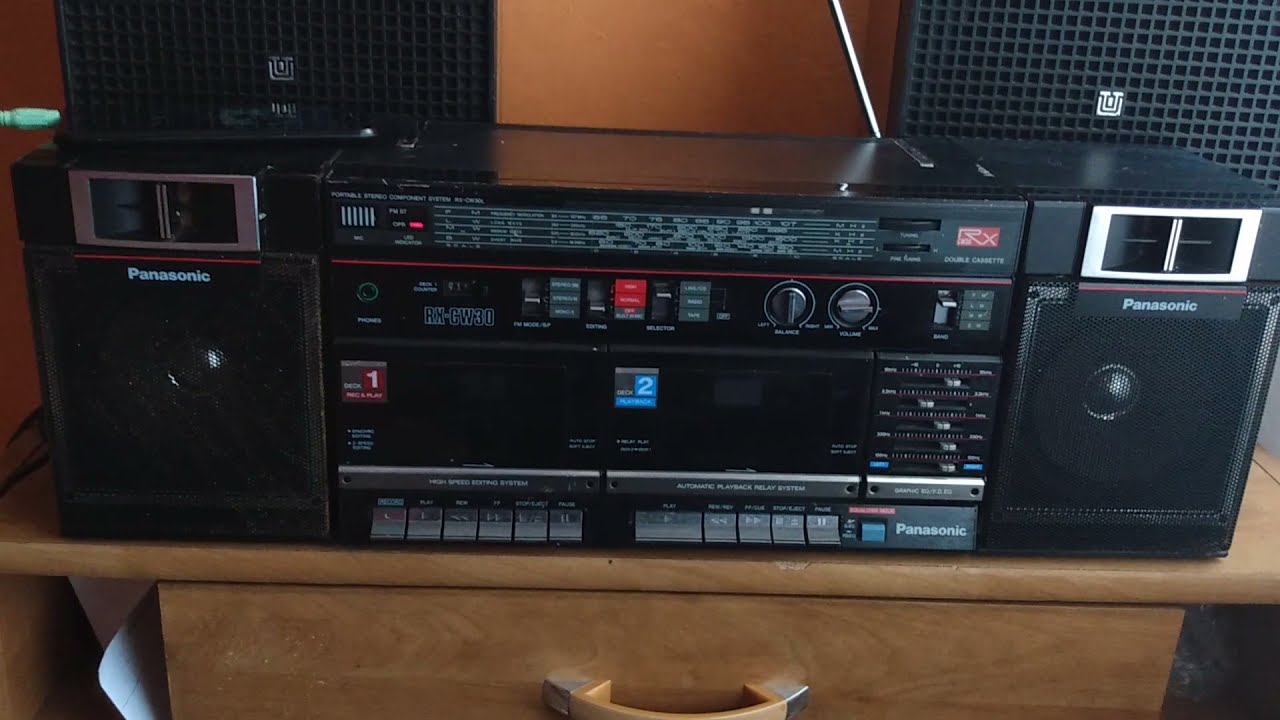 Panasonic RX-CW 30-L klasyczny radiomagnetofon ze śmietnika. Test i prezentacja