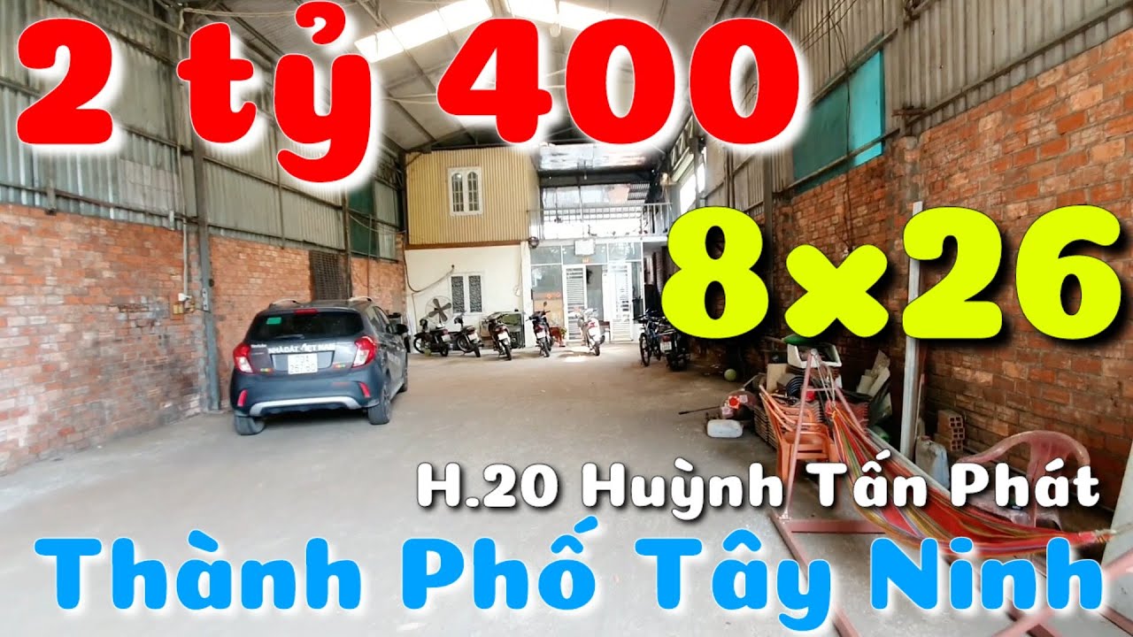 Bán nhà 8x26 gần Chợ Bắp TP Tây Ninh cách Tòa Thánh và Siêu thị Go 1km giá 2 tỷ 400 triệu