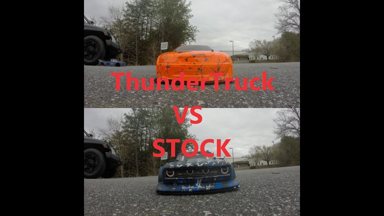 Arrma Infraction v2 Body test,Stock vs Deltaplastik thunder truck