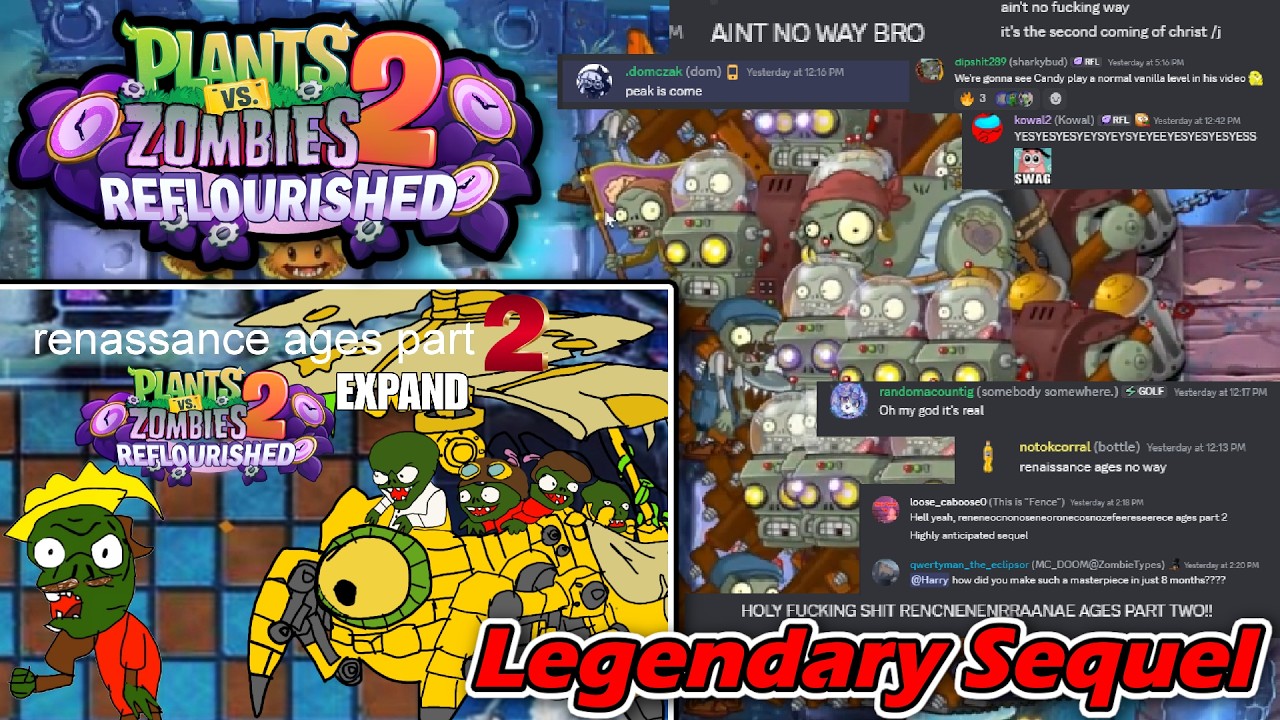 Rennasance ages Part 2 | PvZ2: Reflourished (1.4.1) | Custom Level Pack