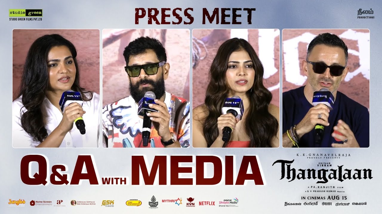 Thangalaan Movie Team Interaction With Media @ Thangalaan Pre Release Event | Chiyaan Vikram